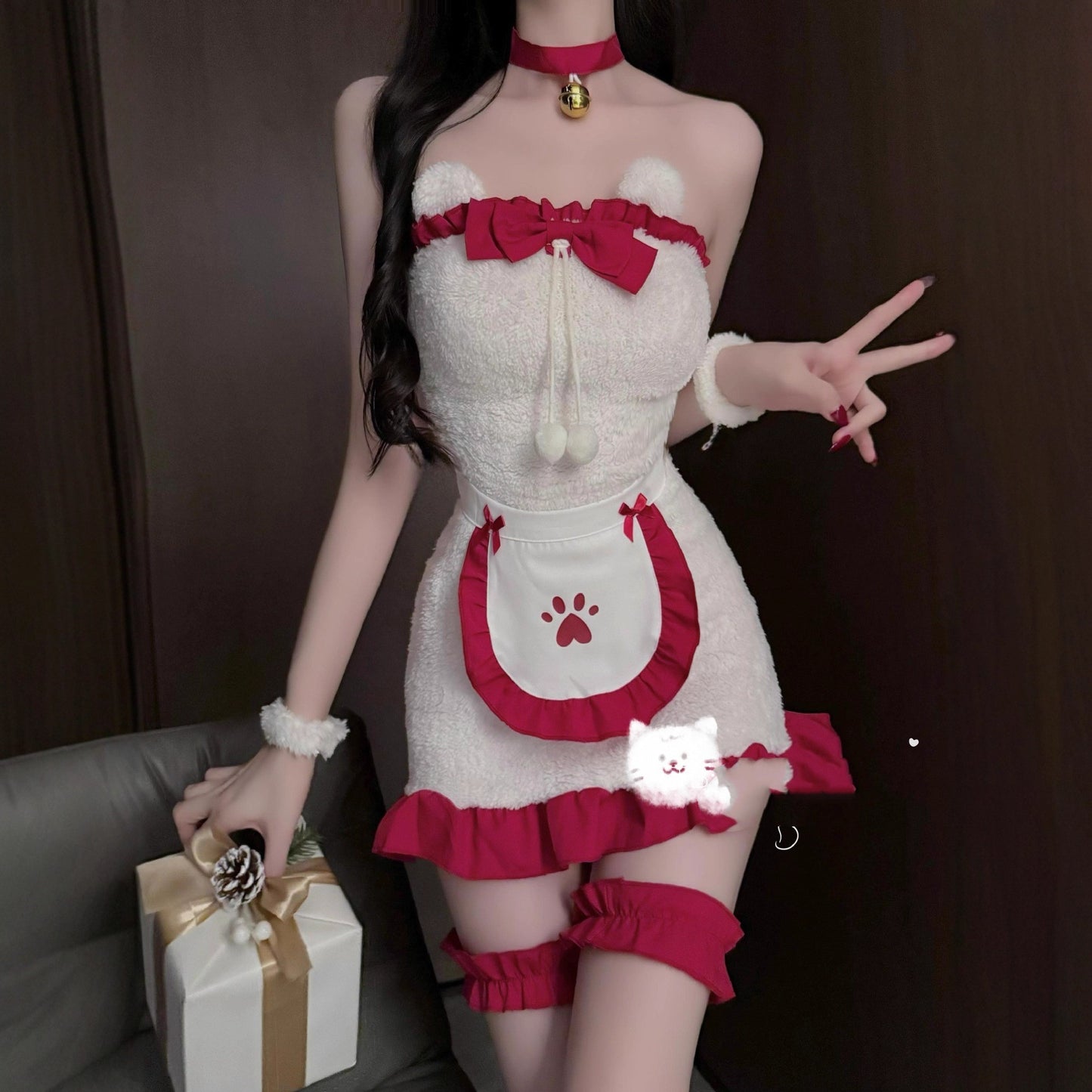 Tube Top Package Hip Christmas Dress