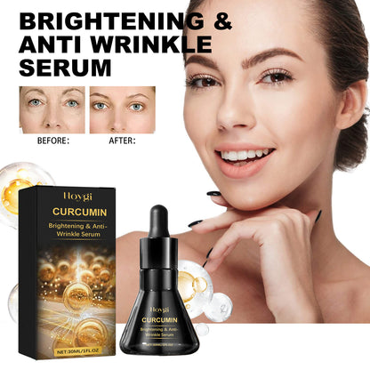 Hoygi Brightening & Anti Wrinkle Serum, Anti-Aging Reduce Dark Spots Dark Yellow Wrinkles Smooth Skin Hydration Firm