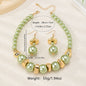 Design Style High Sense Pearl Necklace Ear Stud Three-piece Set For Women