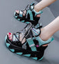 Women Chunky Platform Sandals Designers New Brand Summer Beach Casual Shoes Woman Lace Up Wedges 9CM Fashion Sandal Ladies