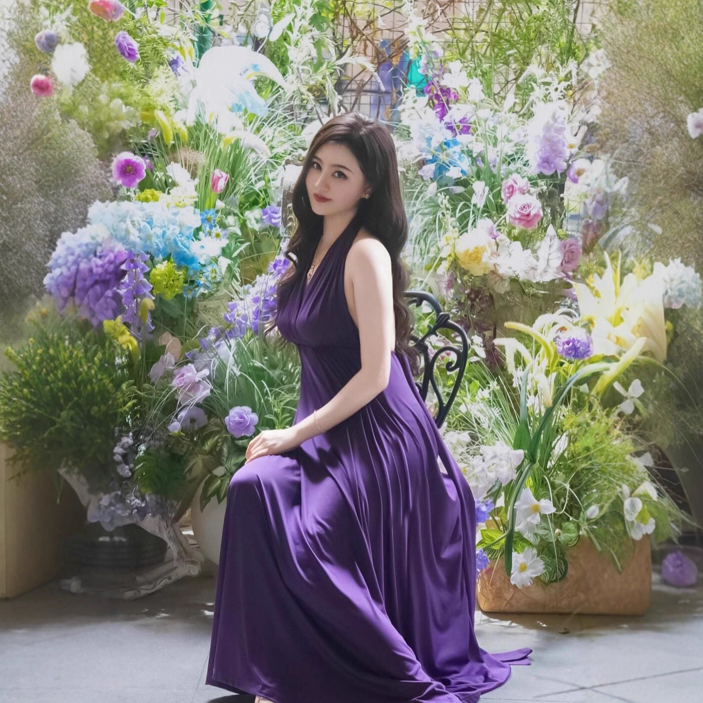 More Than Multiple Wear Rope Cross Backless Bandage One-piece Dress Women