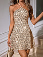 Sexy Backless Sequin Sling Women's Dress