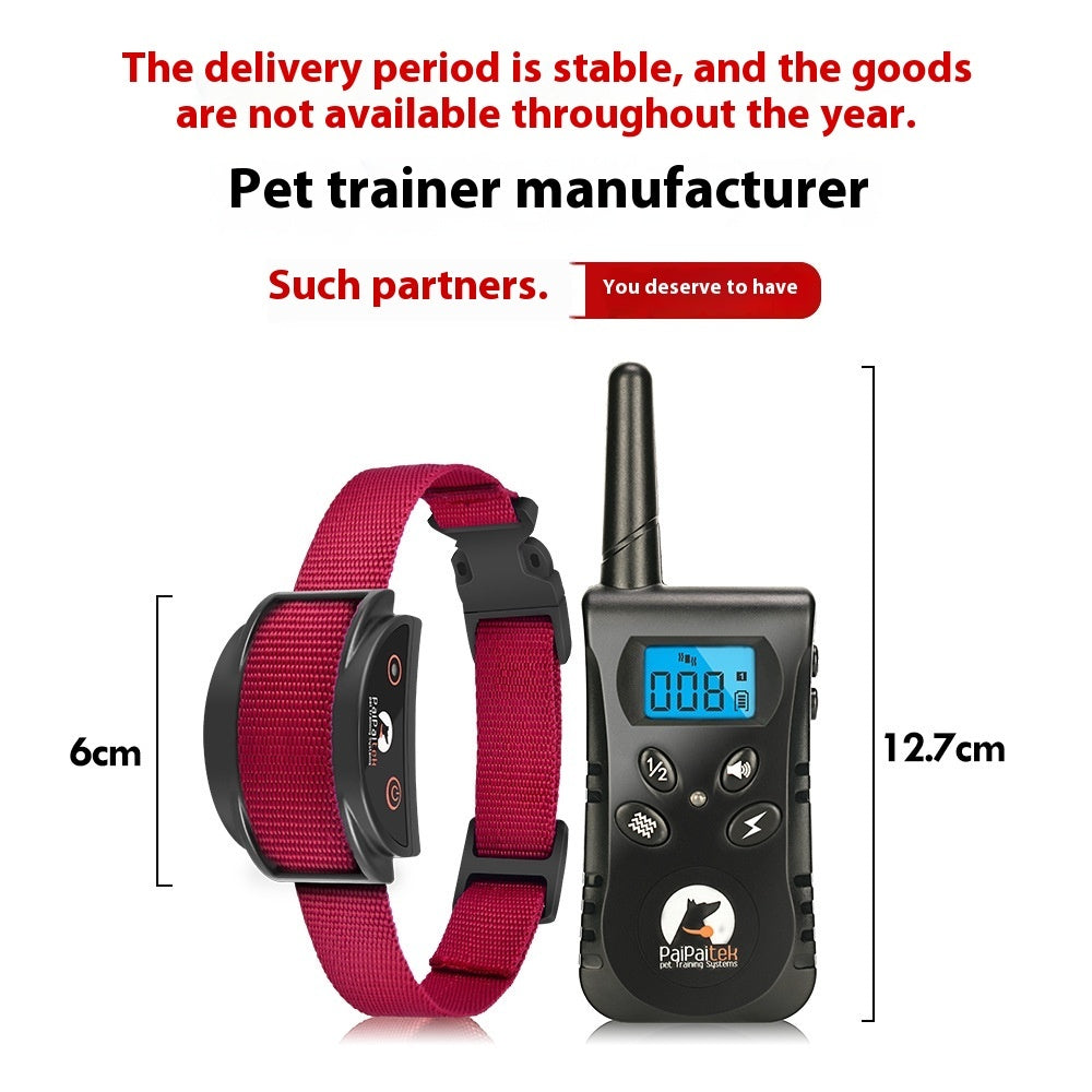 SilentTrainer Remote Dog Collar - USB Rechargeable | 500M Range | Sound + Vibration Control